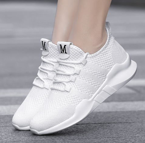 2019 Women's Breathable Mesh Sneakers - Black Running Shoes