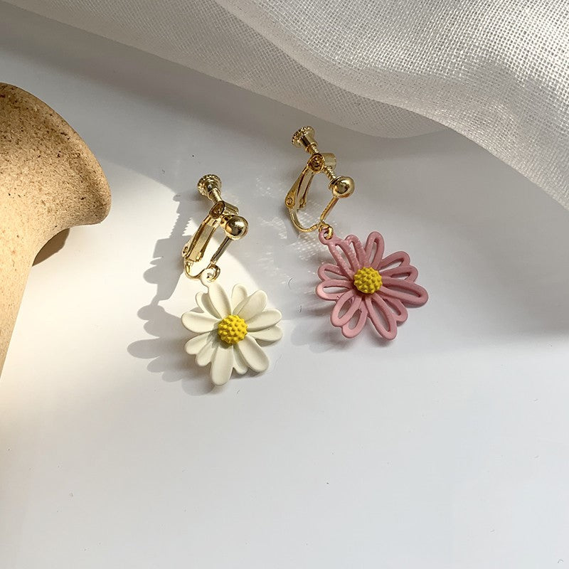 Asymmetrical Daisy Earrings