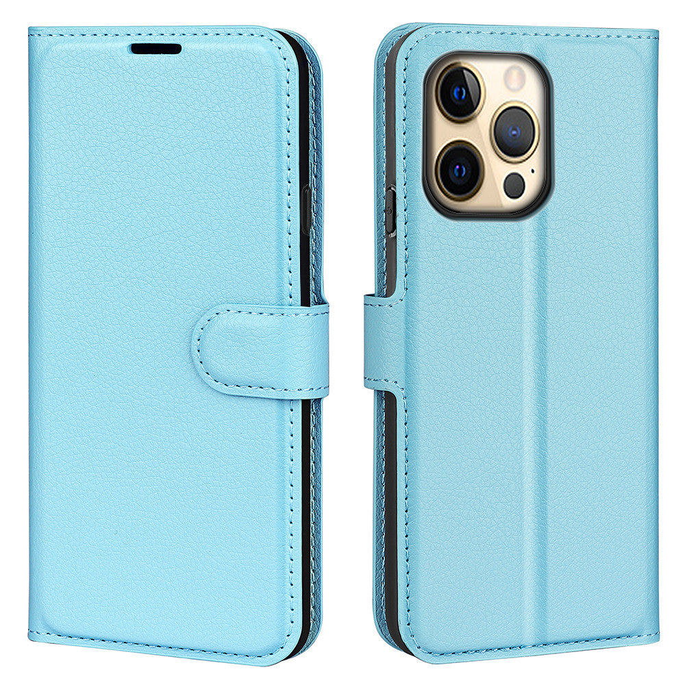 Lychee Pattern Flip Card Slot Phone Case