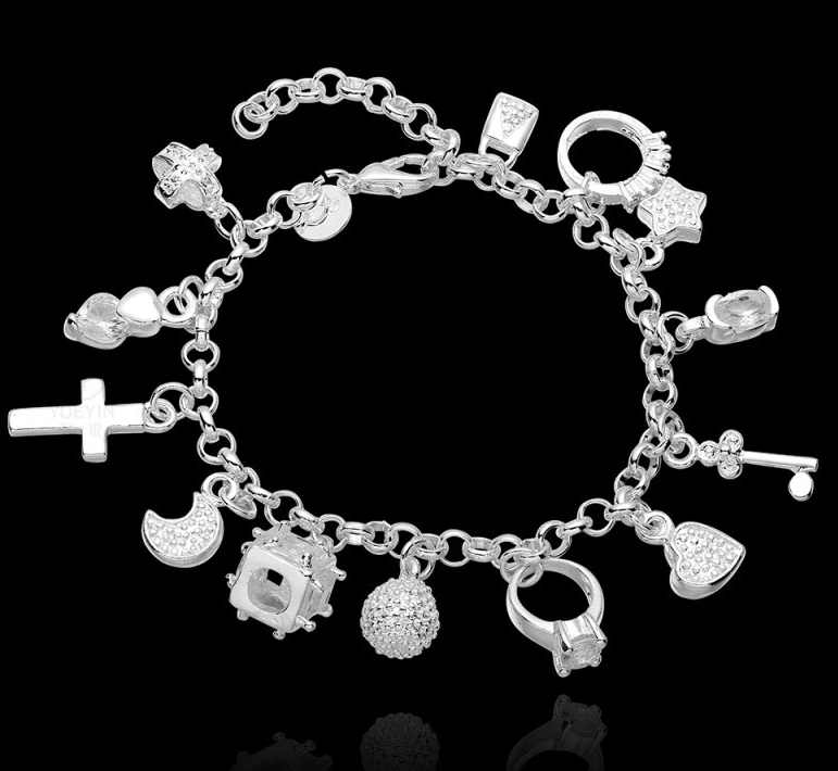 Cross and Moon Bracelet for Parties and Everyday Wear