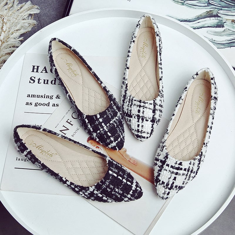 Pointed Toe Flat All-Match Women's Shoes