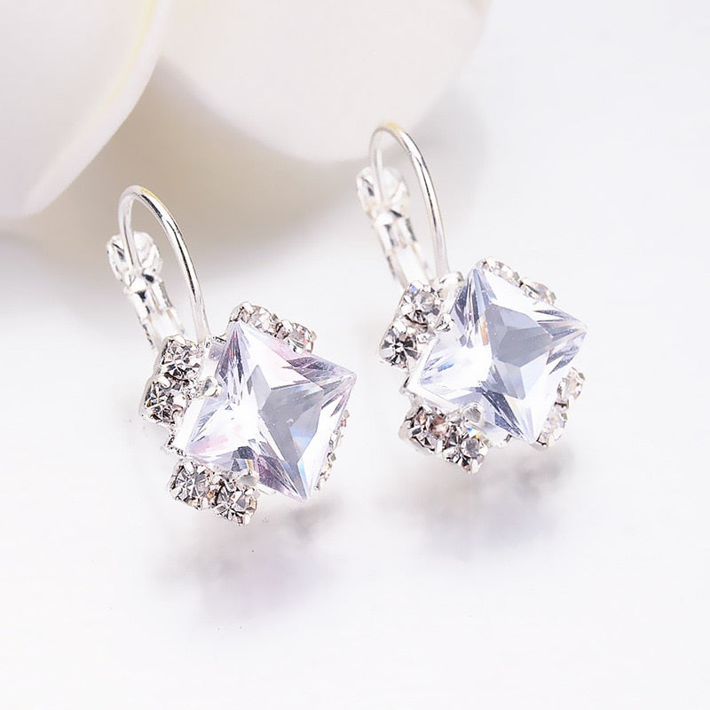 Creative Diamond Gem Earrings