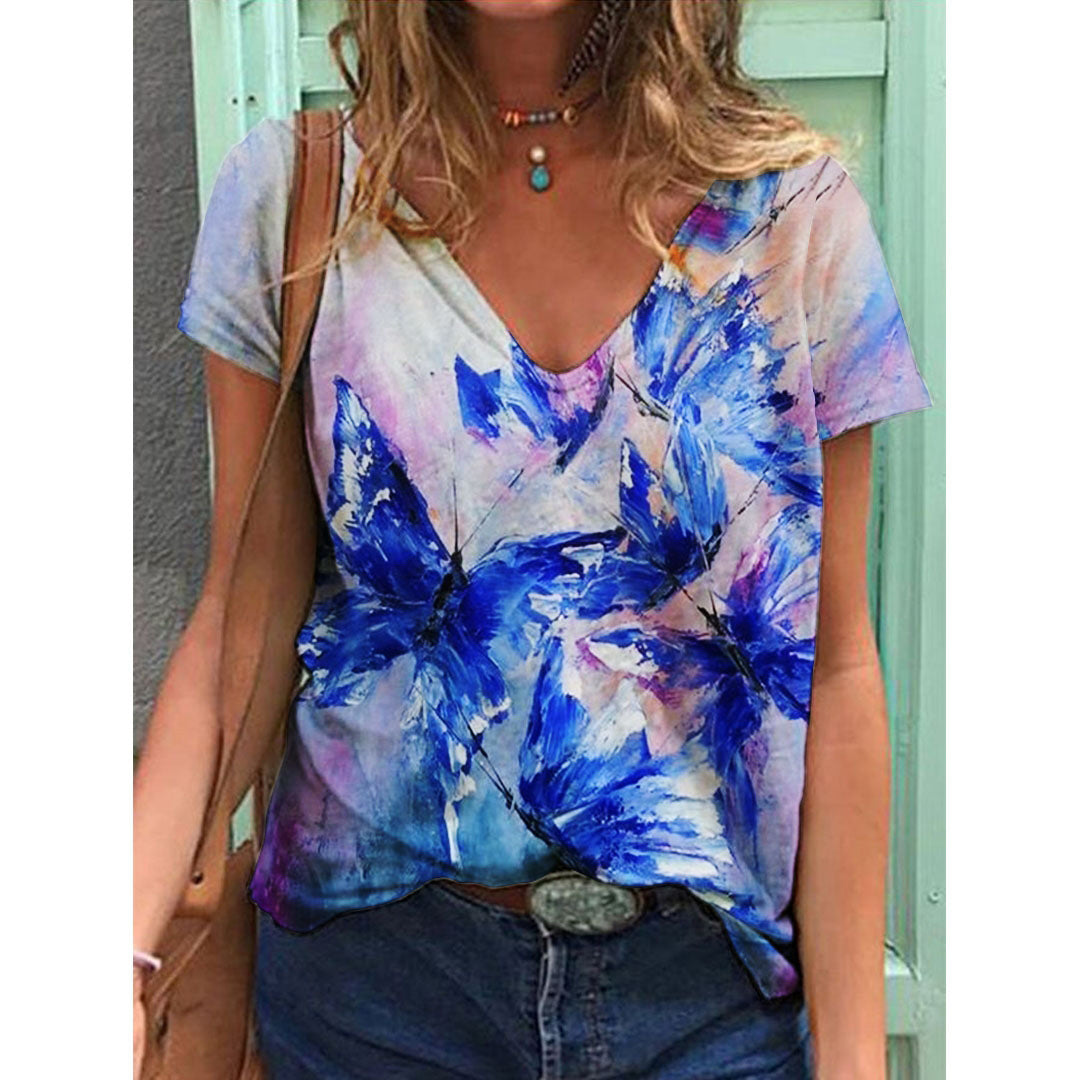 Women's Y2K Flower Breathable Comfortable T-Shirt