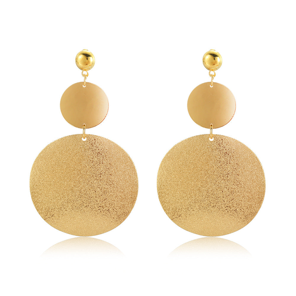 Retro Geometric Statement Earrings -