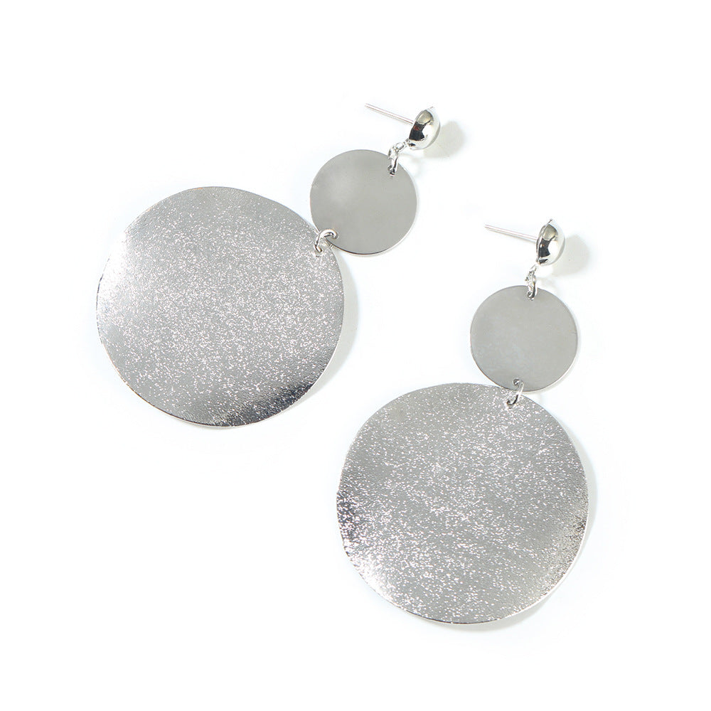 Retro Geometric Statement Earrings -