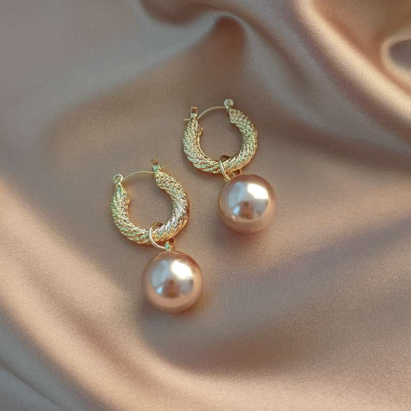 Vintage 925 Silver Pearl Earrings for Women