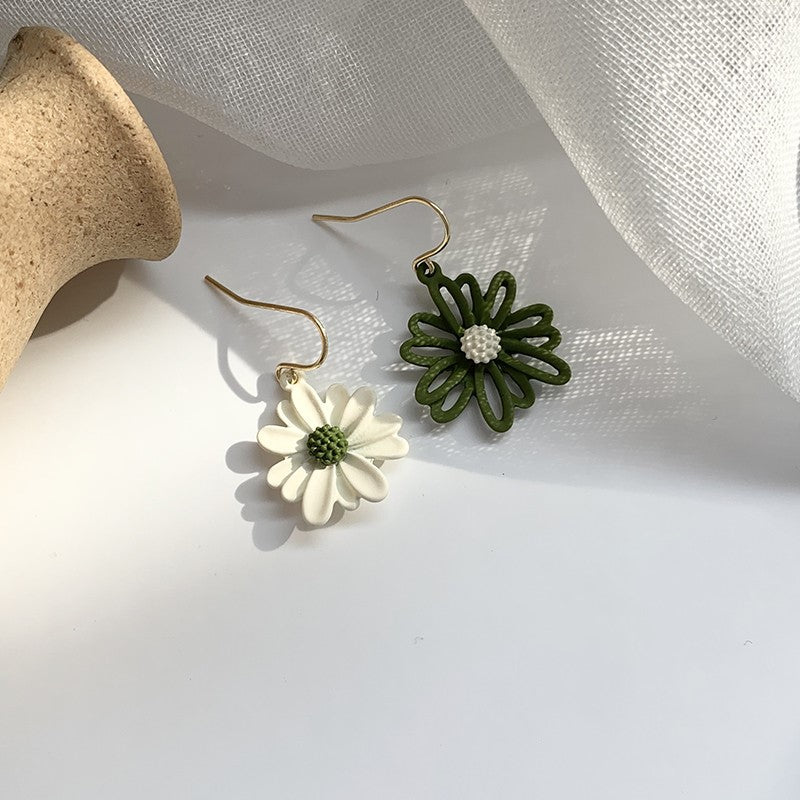 Asymmetrical Daisy Earrings