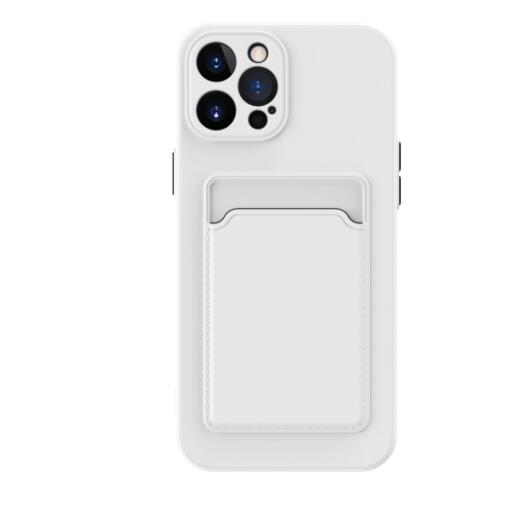 Simple Solid Color Liquid Silicone Phone Case