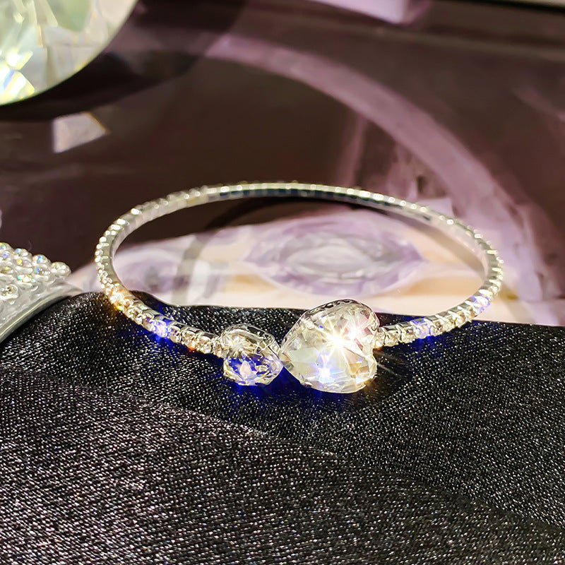 Pearl and Rhinestone Bracelet for Women - Elegant Design