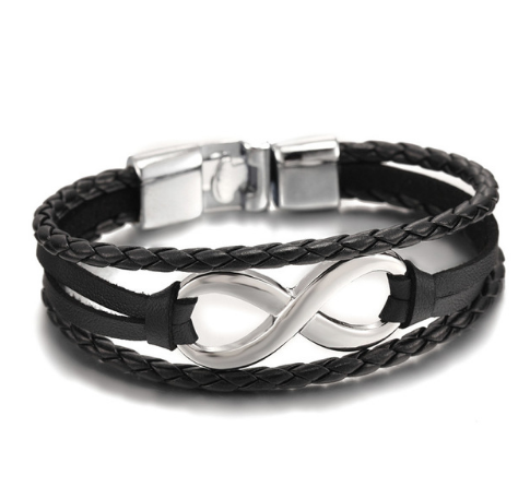 Lucky Eight Leather Bracelet
