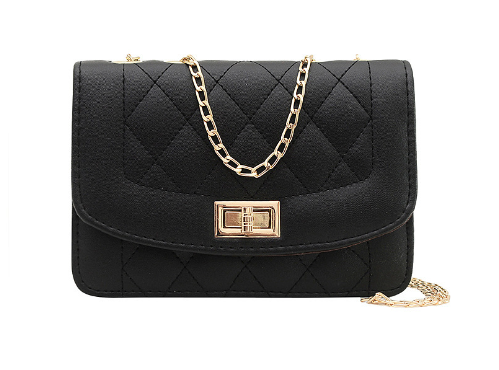 Chanel Style Diamond Chain Crossbody Bag for Women