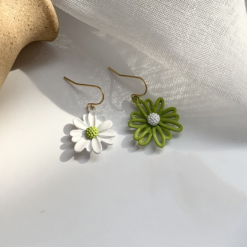 Asymmetrical Daisy Earrings