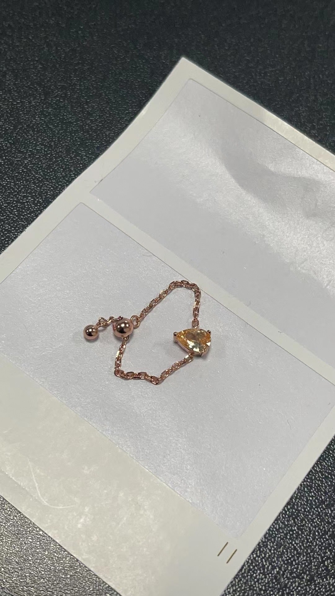 Creative Adjustable Finger Chain Ring Design (MOQ 20)
