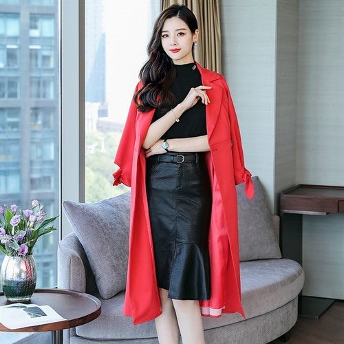 Women's Mid-Length Double-Breasted Coat