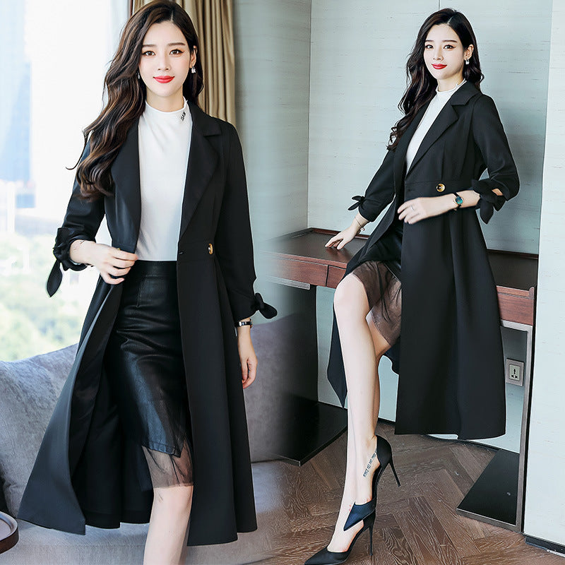 Women's Mid-Length Double-Breasted Coat